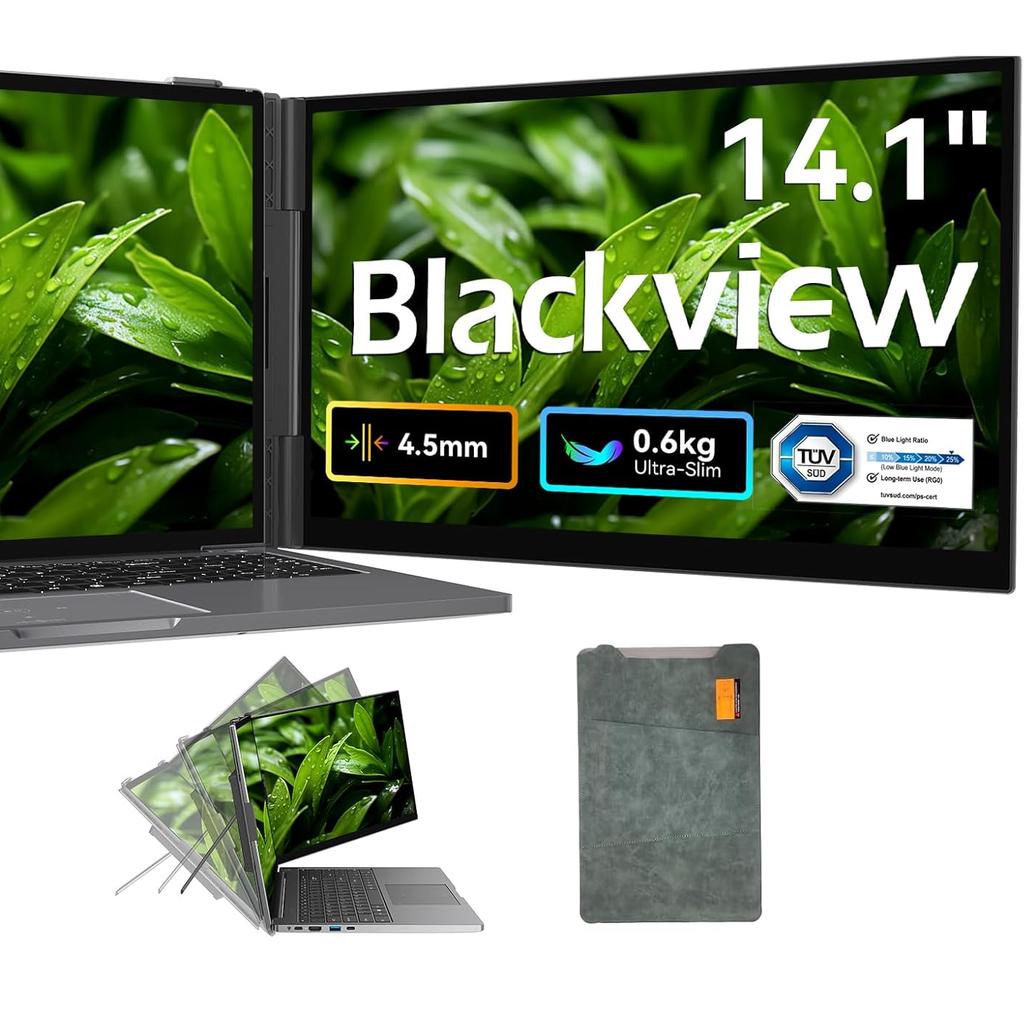 Blackview SCM6 14-дюймовый портативный компьютерный монитор USB-C FHD 1080P Портативные мониторы IPS 60 Гц Внешний монитор