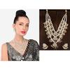 Этнический комплект многослойного свадебного ожерелья с жемчугом и жемчугом для женщин