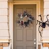 Charming American Country Style Halloween Skeleton Pumpkin Door Wreath Decoration