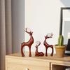 Набор из 3 рождественских статуэток лося и оленя, украшения в виде животных, подарок на День отца.