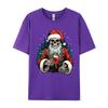 Skeleton Santa Dead Inside Santa Christmas Skull Funny T-Shirts Novelty Birthday Gifts Tees Tops Cotton Black T-Shirt
