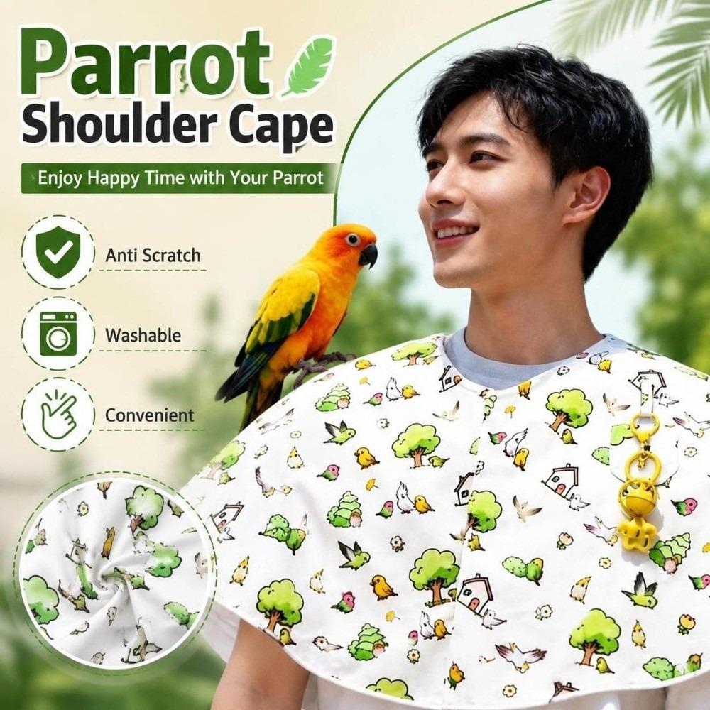 Convenient Bird Training Shawl Washable Parrot Shoulder Cape Parrot Diaper Wrap Interactive