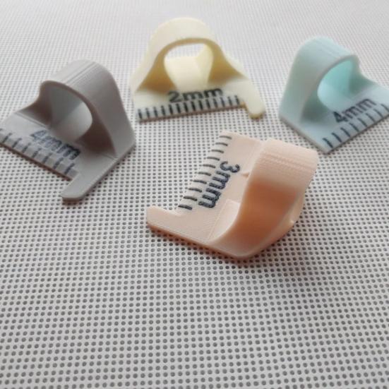 2/3/4MM Sewing Template Finger Ruler DIY Sewing Craft Projects Patchwork 3D Printed Sewing Stencil Tools with Precise Scale Sewing Enthusiasts Gift