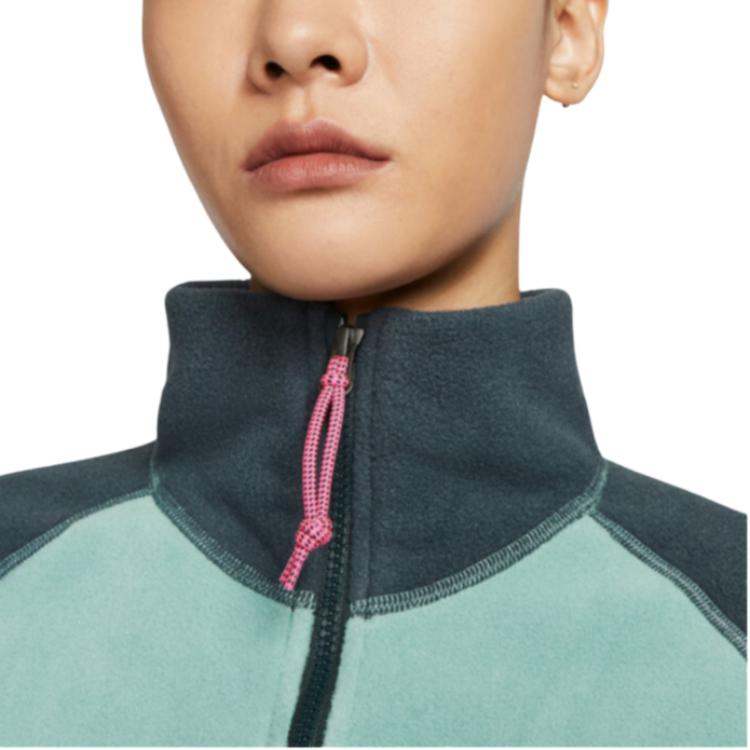 Nike Свитшоты ACG Женские Бирюзовые С воротником-стойкой Умеренно Обычные HJ0238-017