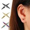 2PCs Classic Fashion Punk Rock Rivet Spike Tip Cone 316L Stainless Steel Women Men Ear Stud Earrings Piercing Body Jewelry
