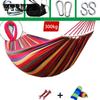 Гамак для улицы, двойной, с защитой от опрокидывания, одинарный утолщенный холст, качели для общежития, подвесной стул
