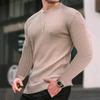 Small Square Men's Fashionable Round Neck Pullover Fashionable Loose Knitted Long-sleeved Top for Men
