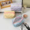 Large Capacity Cosmetic Organizer Bow Coin Purse New Quilted Makeup Bag  Women
