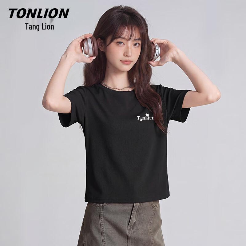 TonLion Women's Pure Cotton Short-Sleeve T-Shirt