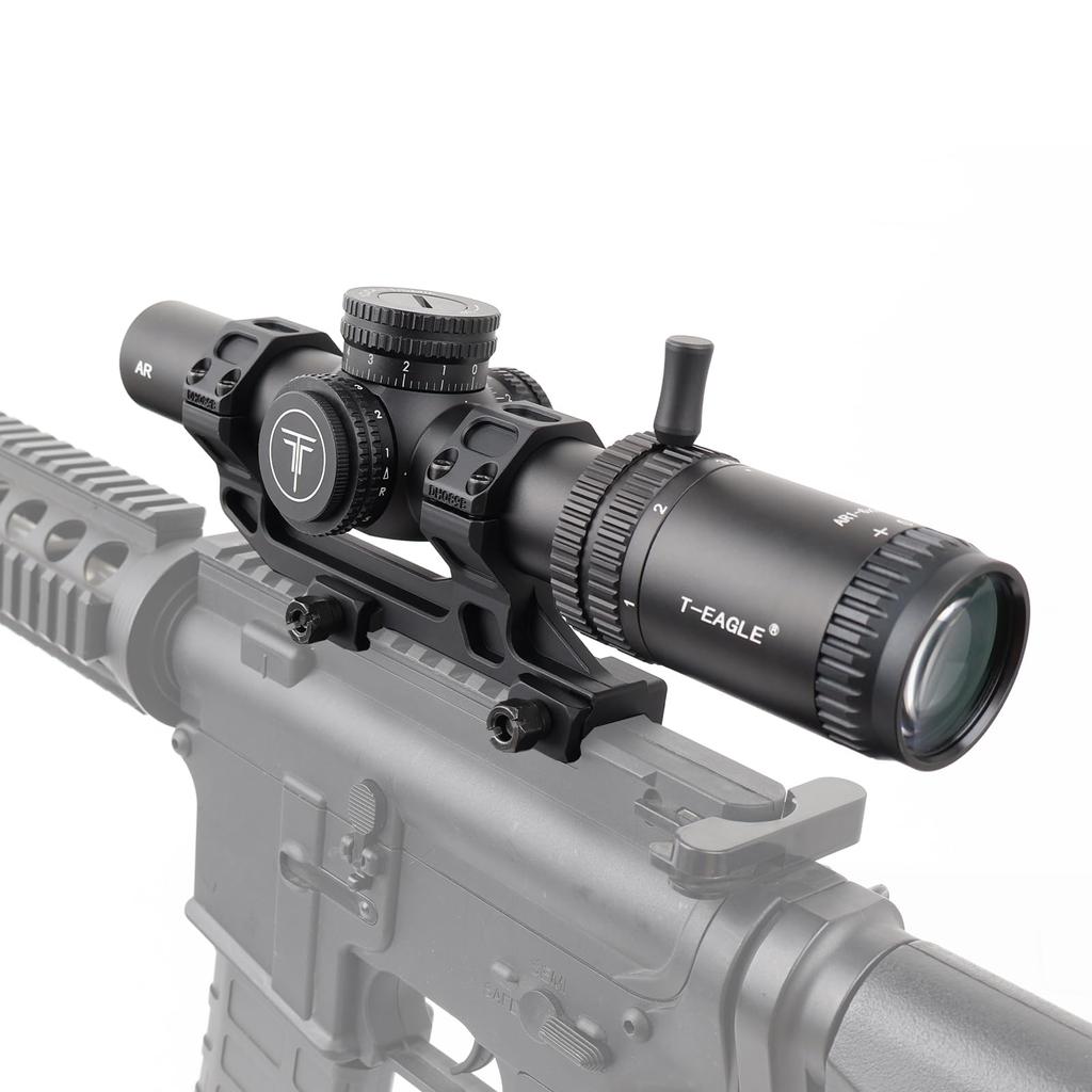 Прицел для винтовки с переменным увеличением, ударопрочный прицел до 1000 г, в комплект входит цельное крепление T-EAGLE 1-6 (BK)