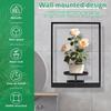 Черная рамка для фотографий Настенный держатель для растений Стильные демонстрационные стенды для улицы