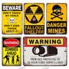 Retro Decor Caution Tin Sign Posters Wall Vintage Sign Danger Poster Vintage Metal Plate For Home Door Pub Art Room Wall Decor