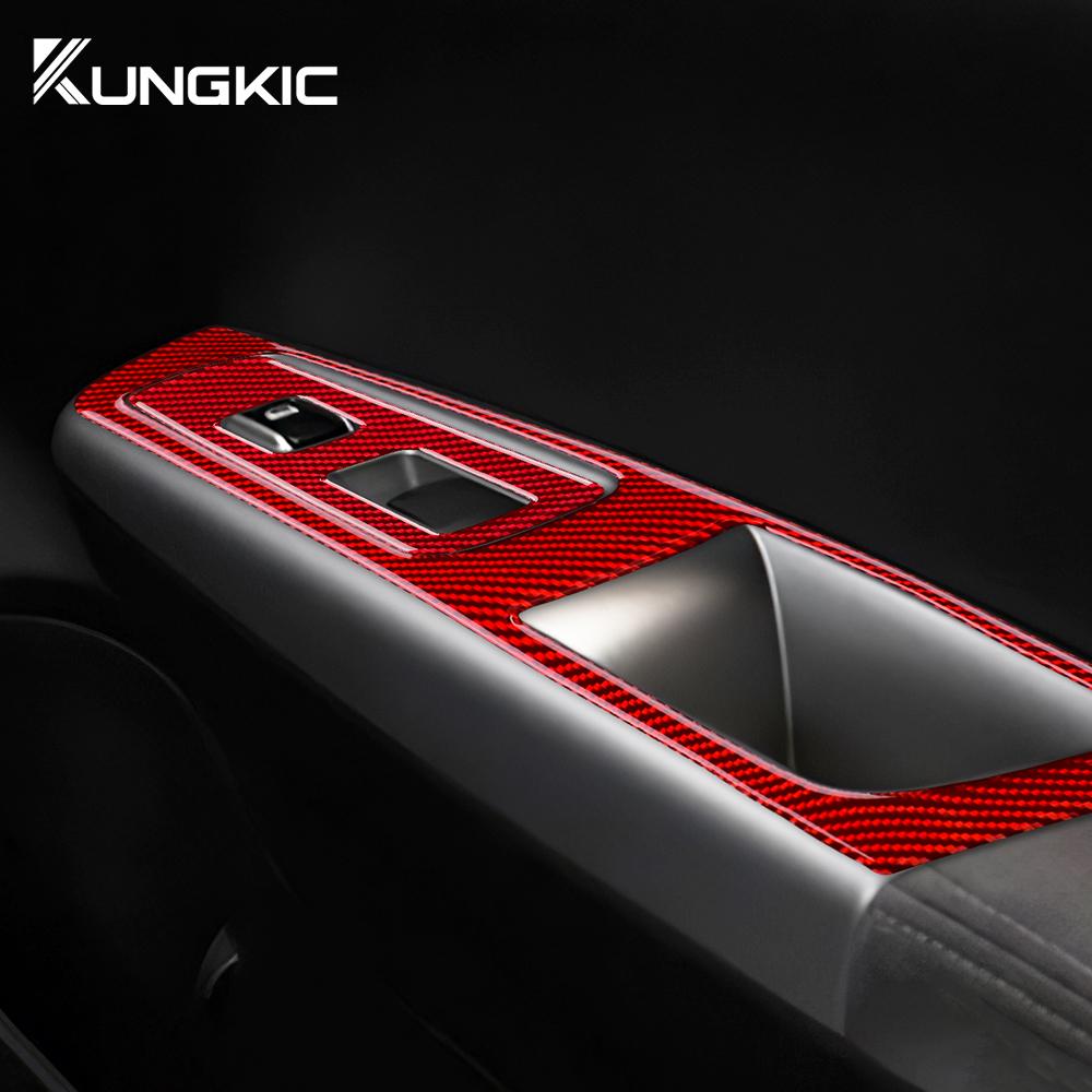Carbon Fiber Style Interior Sticker Trim for Subaru Impreza 2009 2010 2011 LHD RHD Door Window Switch Button Interior Panel