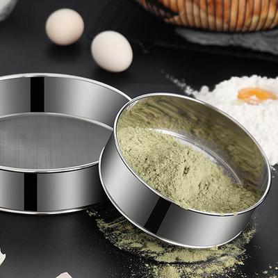 40 ячеек кухонное ультратонкое сито для муки профессиональное круглое сито из нержавеющей стали сито для сахара сито для выпечки торта