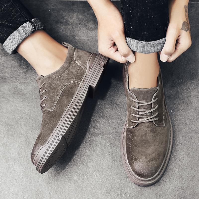 Кожаные мужские удобные повседневные туфли, классические мужские деловые туфли, универсальные мужские оксфорды на шнуровке, обувь для прогулок на открытом воздухе