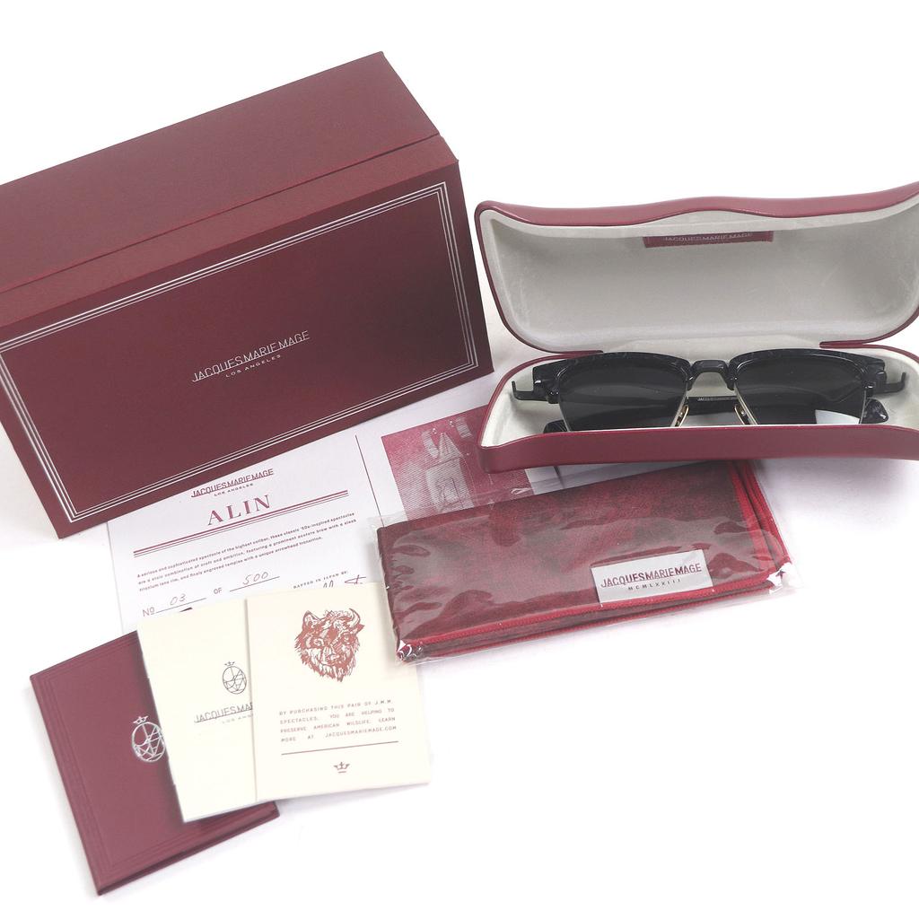 Excellent JACQUESMARIEMAGE  sunglasses ALIN Half Rim 03/500 Used