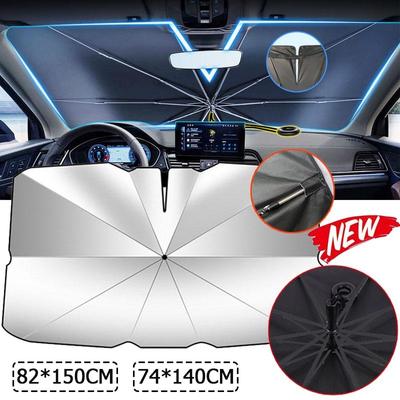 2023 Модернизированный автомобильный козырек от солнца на лобовое стекло, складной автомобильный солнцезащитный козырек, крышка на переднее окно для защиты от УФ-лучей и защиты от солнца, тепла