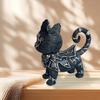 Загадчоный Черный Котенок Загадочная Статуэтка Черной Кошки Настольное Украшение Модель Животного Черное Украшение Кошки Панк Стиль