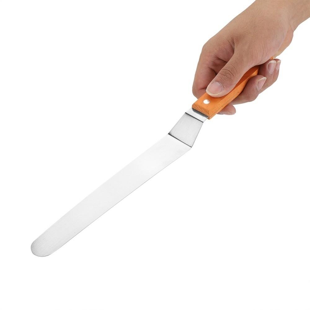 Food Grade Cake Spatula Stainless Steel Blade Palette Knife Durable Icing Spatula Cake Decorating