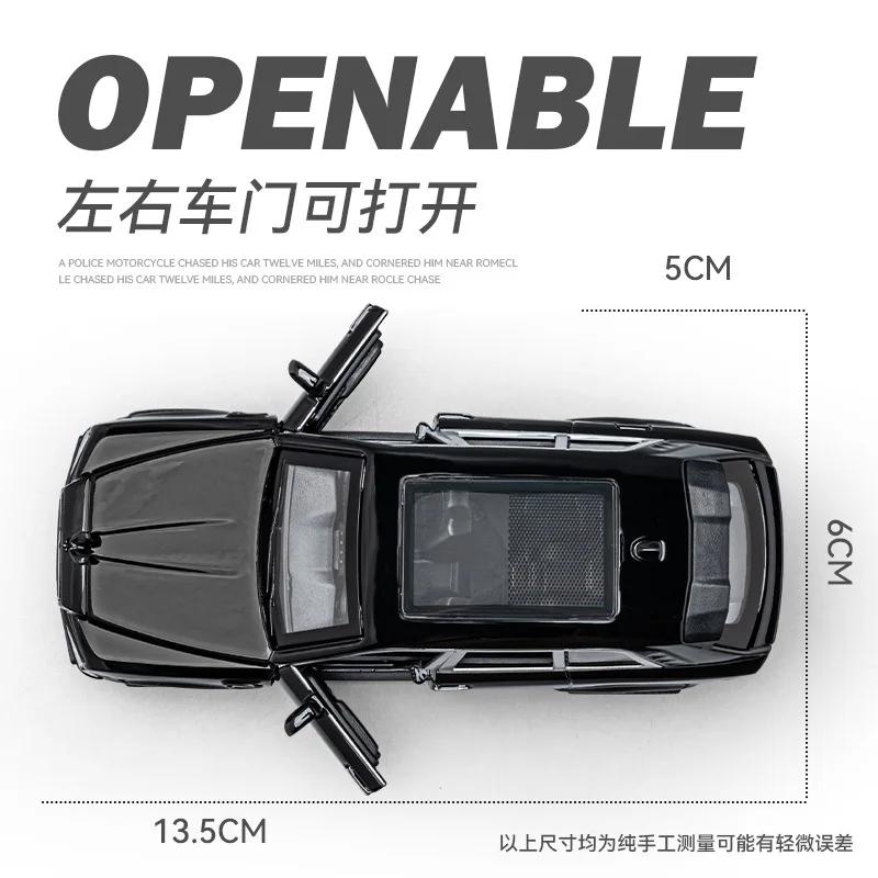 1:36 Rolls Royce Cullinan Высокодетализированная литая модель из металлического сплава Звук Свет Оттяжка Коллекция Детская игрушка Подарки A589