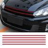 Car Exterior Decor Front Hood Grille Decals Car Strip Sticker Decoration for Golf 6 7 Auto Parts