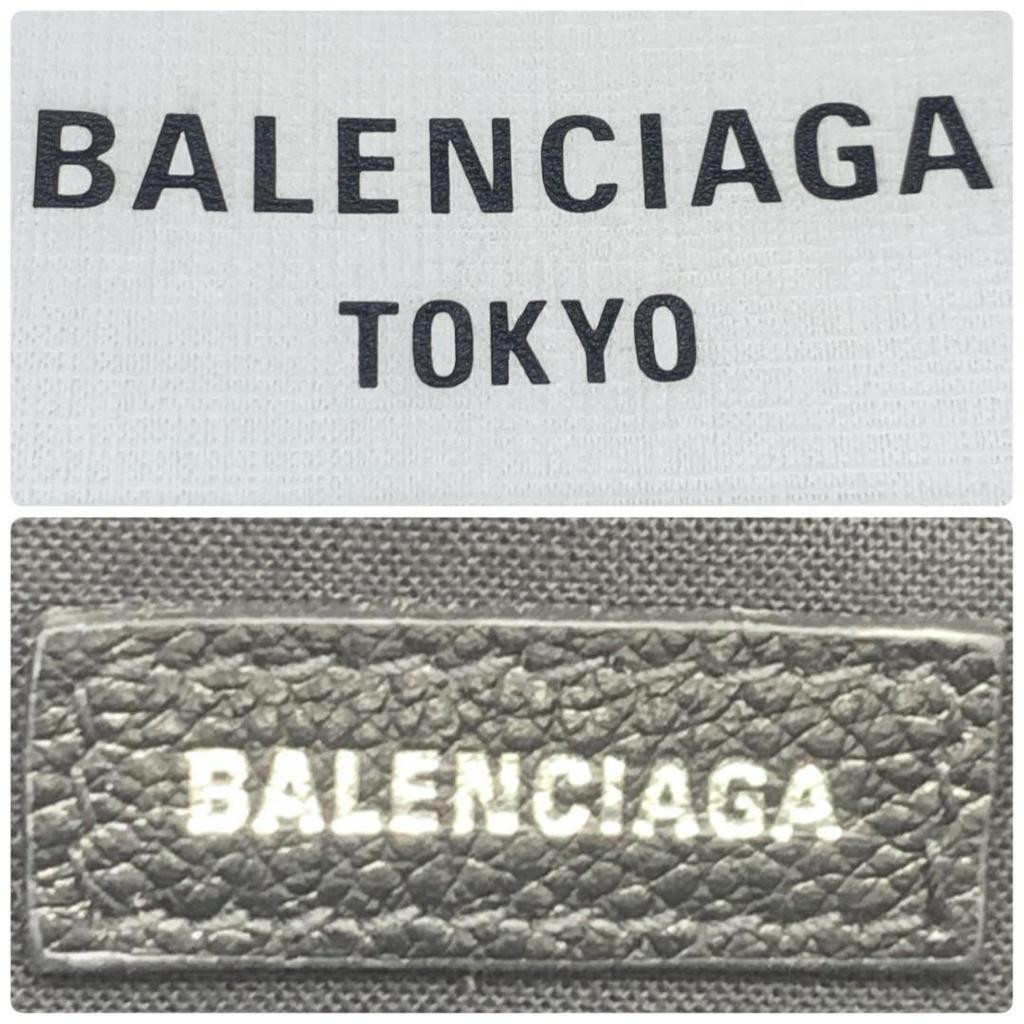BALENCIAGA Аояма Лимитированная Сумка-шоппер XXS Сумка на плечо Телячья кожа Белый Черный 2-WAY Печать с логотипом Унисекс Женская Мужская