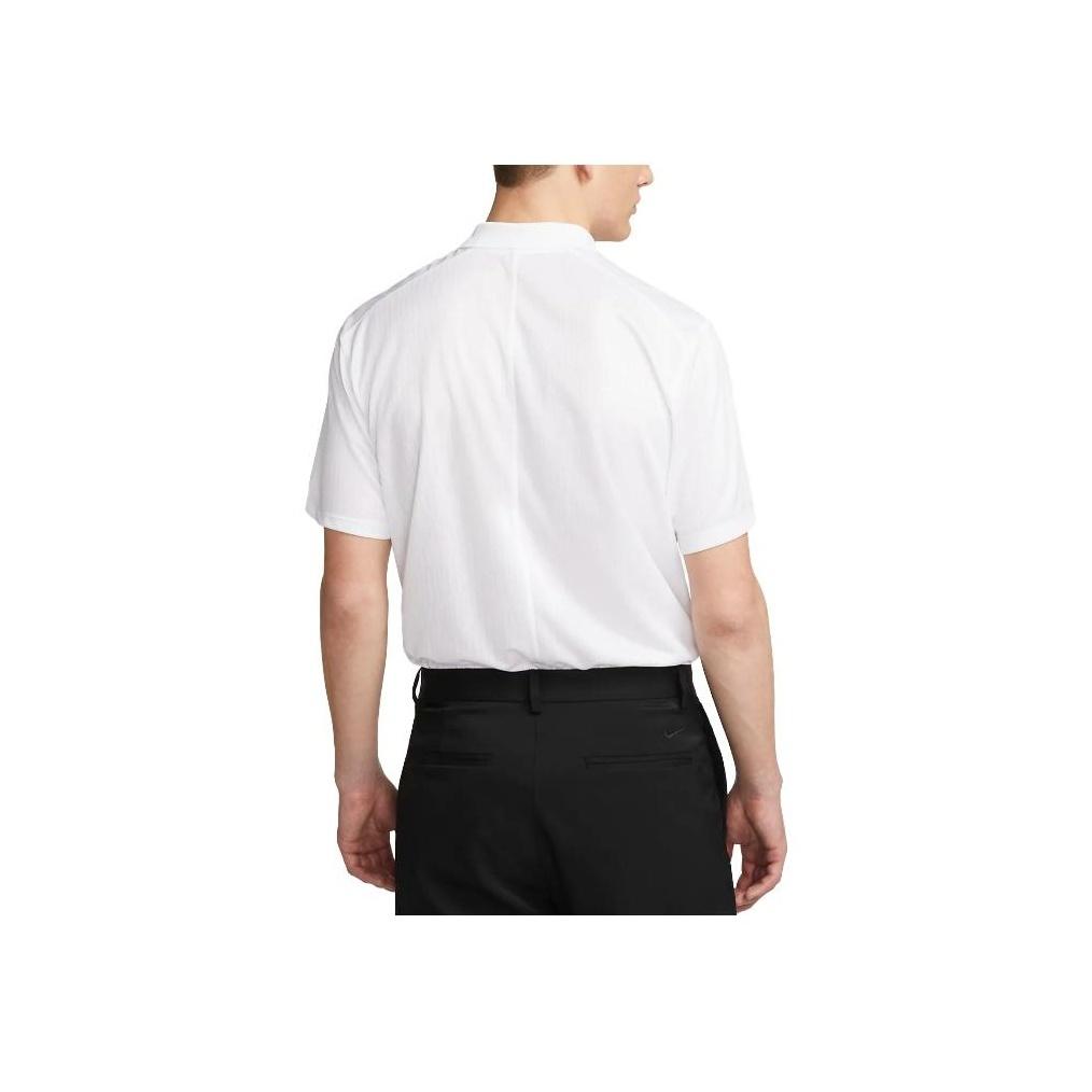 Nike Dri-Fit Victory + однотонный пуловер с воротником поло, футболка с короткими рукавами, мужские топы, белый DV8538-100