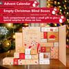 Yousheng Empty Advent Calendar 2024 Fillable DIY Christmas Countdown Box 24 Days Countdown Boxes Advent Calendar Gift for Friends Family