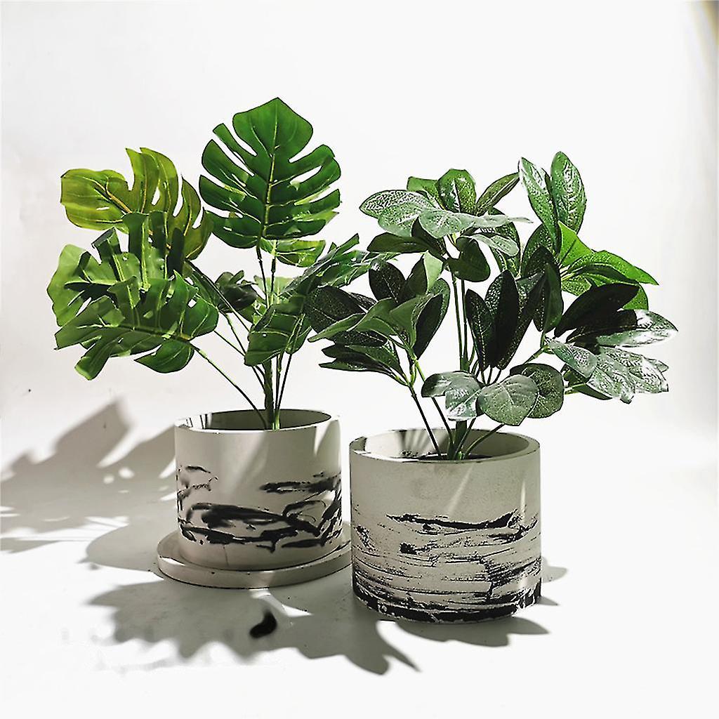 Concrete Flowerpot Mold Large Round Resin Succulent Plants Pot Silicones Molds-hy
