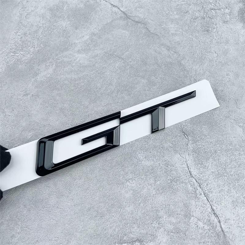 3D ABS Logo GT Emblem Letters Badge Car Rear Trunk Sticker for BMW F34 E36 E46 F07 G32 650 535i 630i 3 5 6 Series GT Accessories TU0
