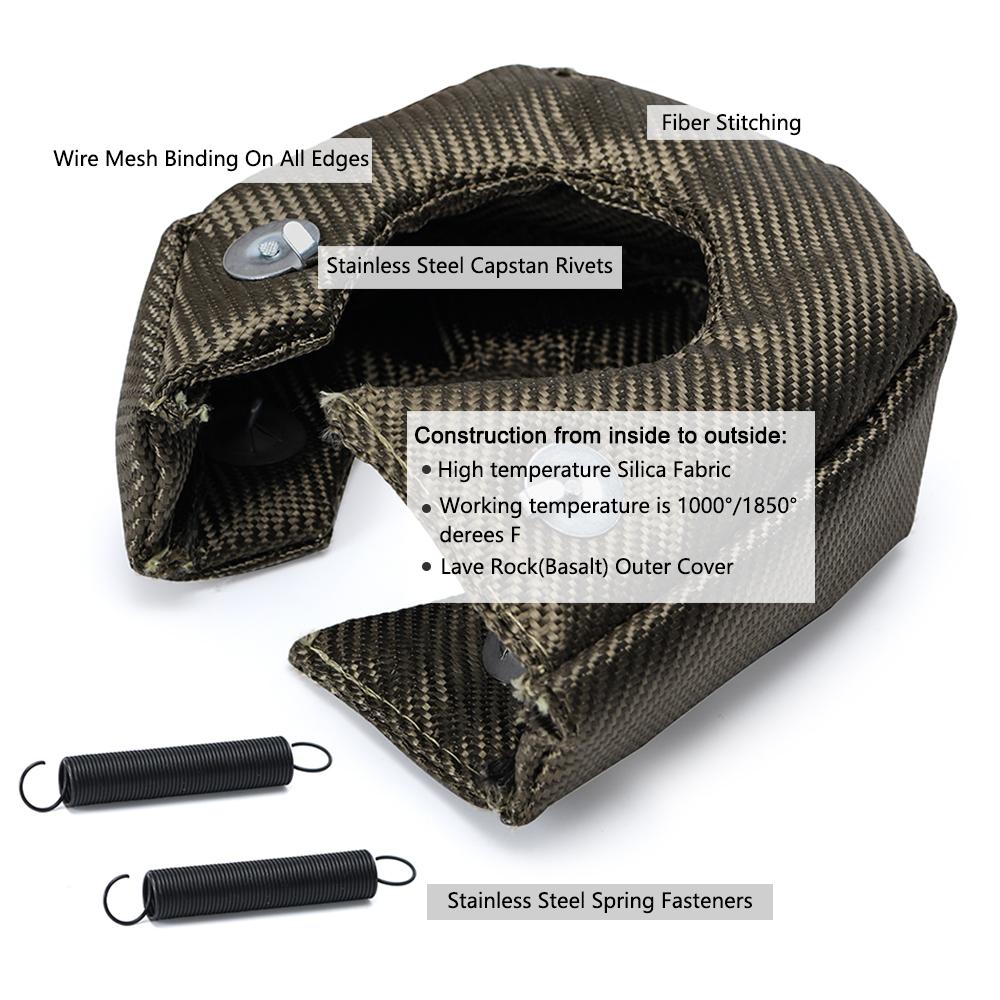 Автомобильное турбо зарядное устройство T2, теплозащитный чехол, одеяло, Защитная пленка для двигателя автомобиля для T25 T28 GT25 GT28 GT30 GT35, аксессуары