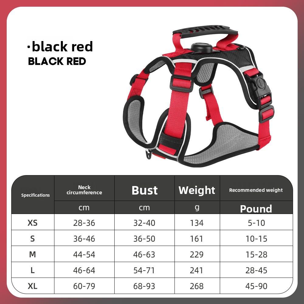 Dog Chest Harness With Nylon Material And Non Extendable Leash For Small Pets
