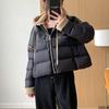 90% белый утиный пух PU пуховик женский 2024 зима новый легкий роскошный атмосферный свободный свитер теплая куртка прилив
