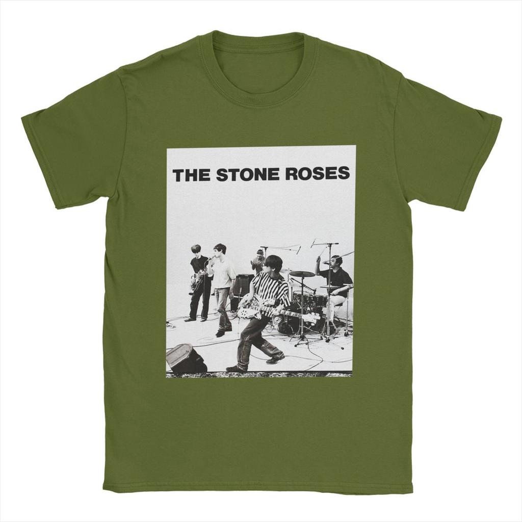 Casual The Stone Roses T-Shirt Men Round Neck Cotton T Shirt Short Sleeve Tee Shirt 4XL 5XL 6XL Clothing