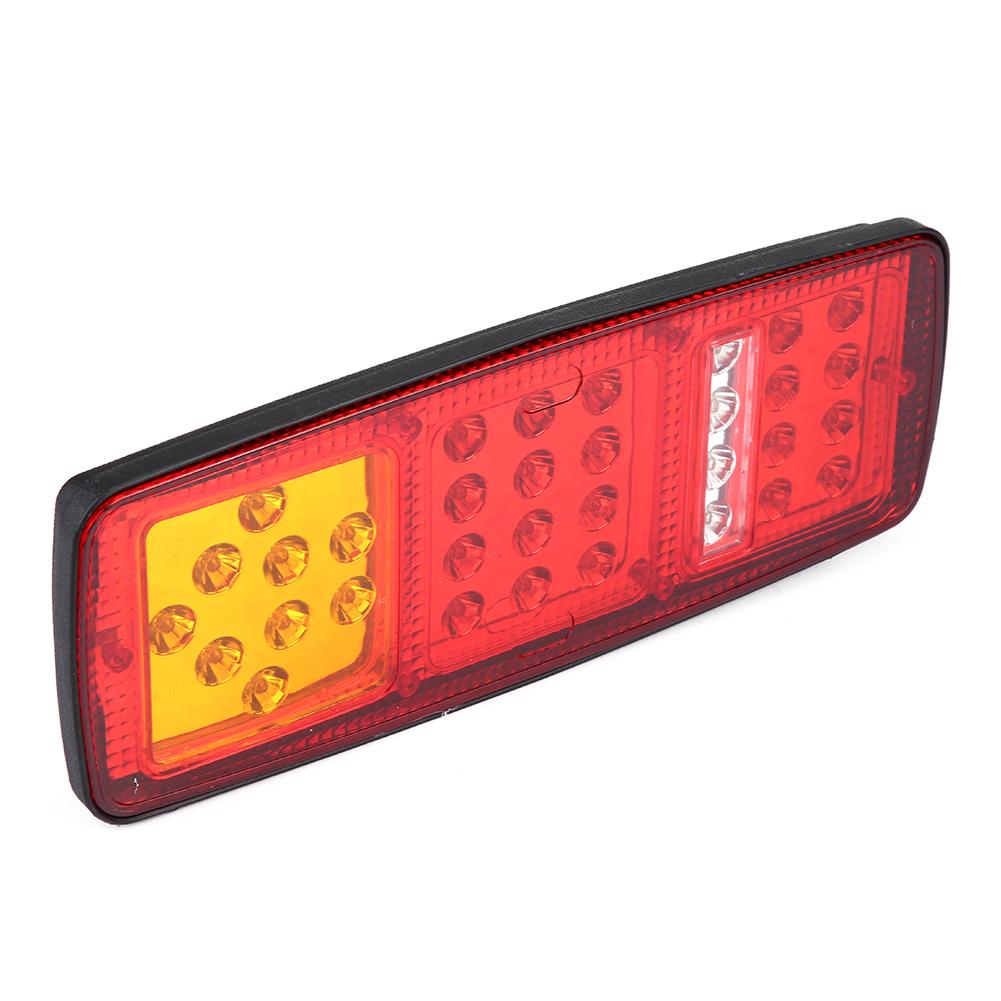 1 Pair LED Indicator Lights Rear Tail Brake Reverse Lamp for 12V Trailer Truck RV