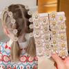 10 шт. милых цветочных резинок для волос с 3D-цветами, идеальный подарок для девочек, отлично подходят для повседневных и праздничных причесок.