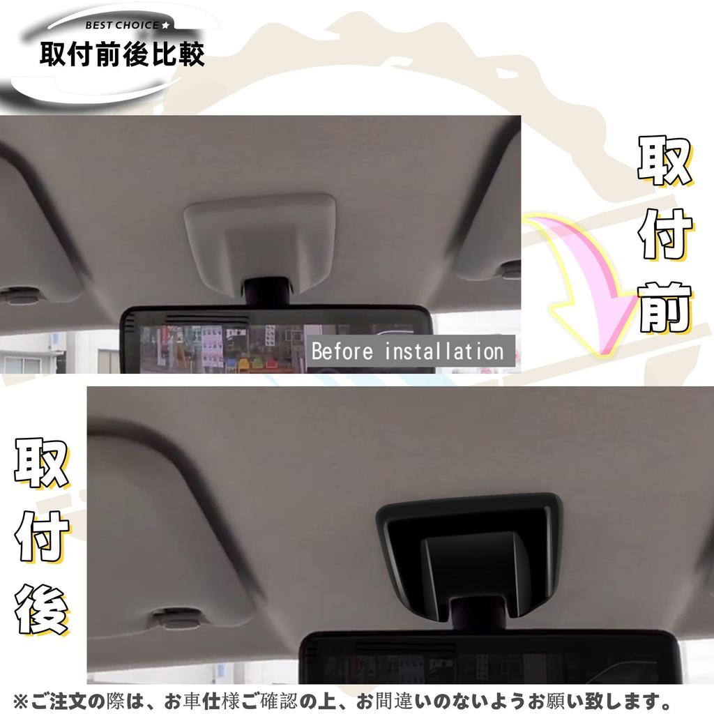 DodoxDIY Custom Accessory Parts for New Roox 40 Roof Mirror Side Panel Cover Piano Black Series, Garnish,