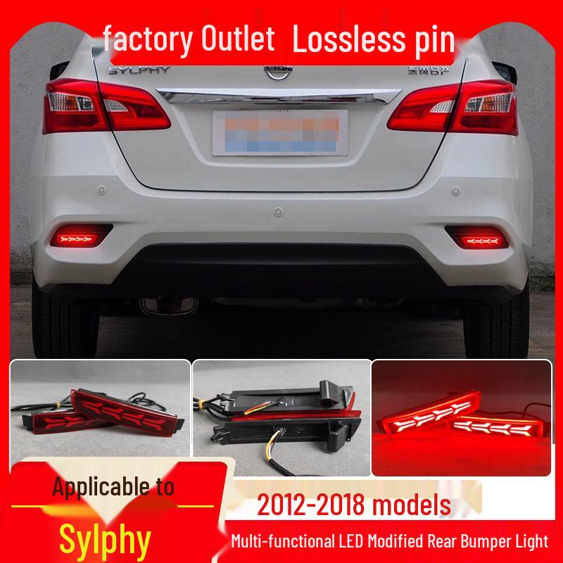 Задний светодиодный стоп-сигнал/противотуманная фара для Nissan Qashqai, Kicks, Classic, Sylphy, Livina, Bluebird, Terra