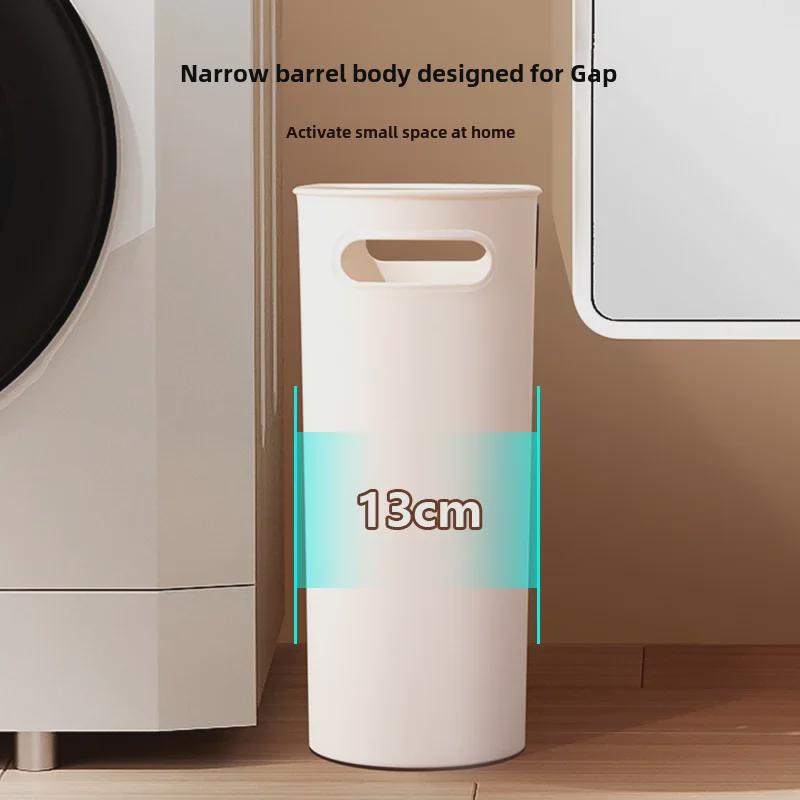 Узкая, большая, открытая корзина для мусора для домашнего использования - подходит для гостиной, кухни и ванной комнаты