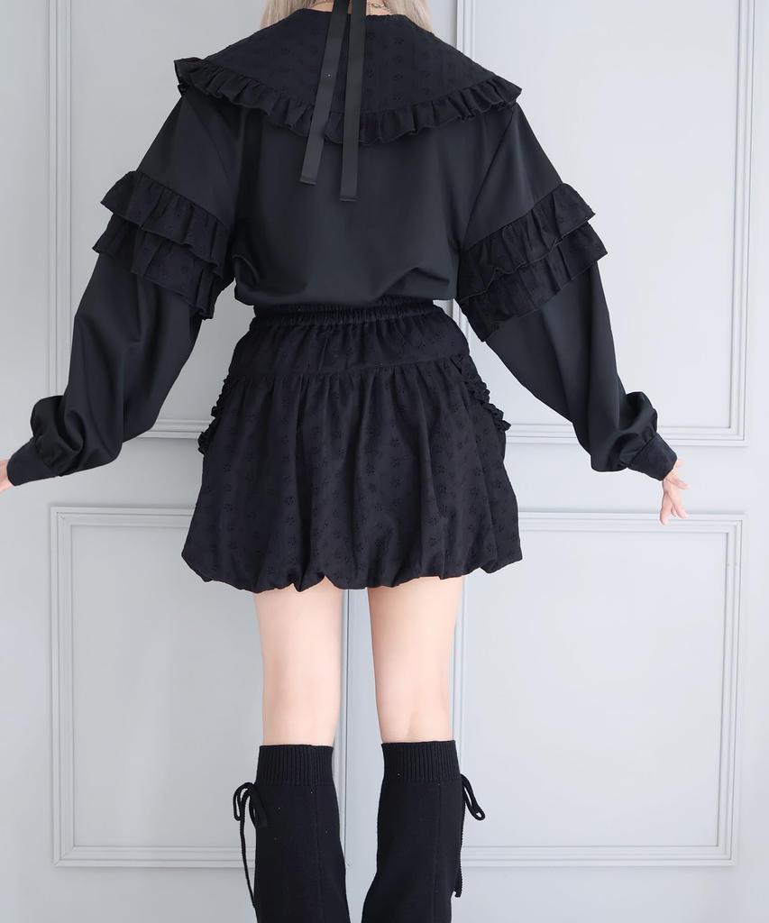 WEGO Whinny Puapu Cotton Cloud Mogumogu Size Black Skirt, Cute, Women's, F,