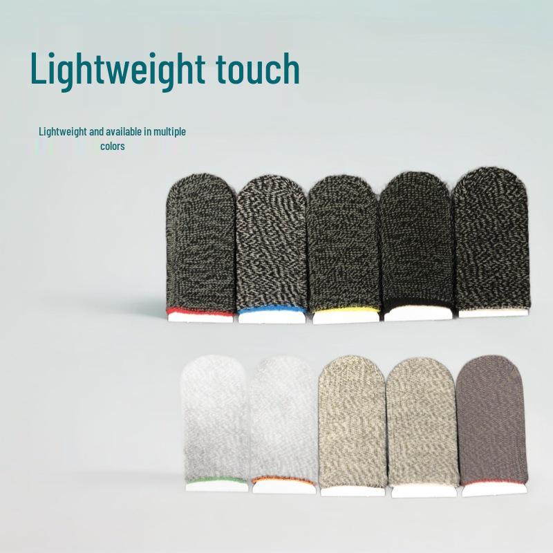 Copper Fiber 18-Pin Game Finger Sleeves - Sweatproof, Precision, Professional Gaming Gloves