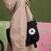 Converse Полиэстерная Сумка-почтальон, Сумка через плечо, Crossbody Сумка Обычная Унисекс Черный 10026011-A01