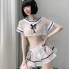 Sexy Sailor Uniform Cosplay Erotic Sexy Uniform JK Miniskirt Costume, Lingerie, See-through, Extreme, Sexy, Lingerie, Midriff-baring, Temptation,