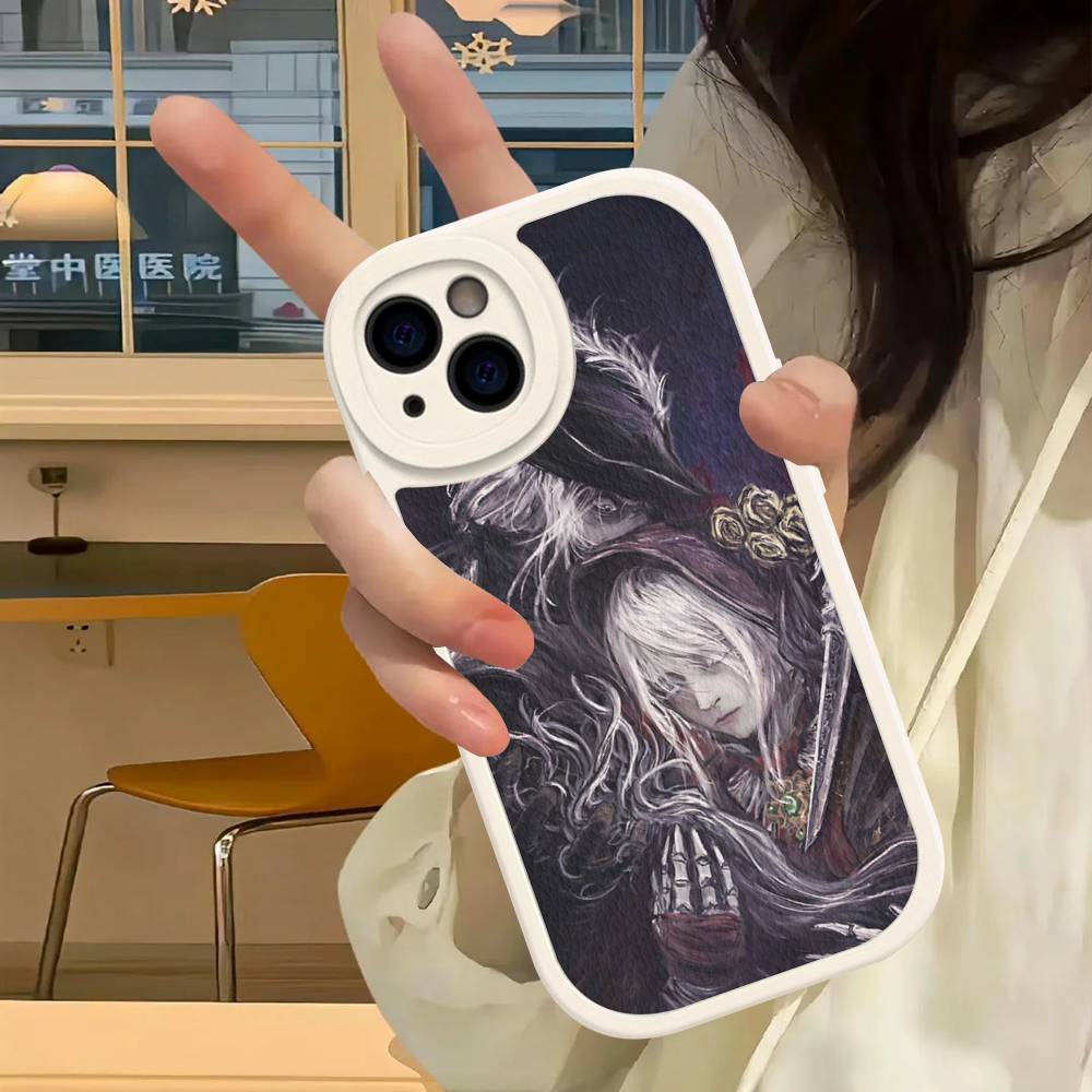 Кожаный чехол для телефона Dark Hunter B-Bloodborne Game для IPhone 16 15 14 17 Pro Max 11 12 Mini Plus Мягкий