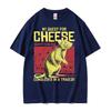 Funny My Quest for Cheese T Shirt Japanese Rat Retro Style Meme Graphic T-shirts Men's Women Fashion Casual High Quality T-shirt