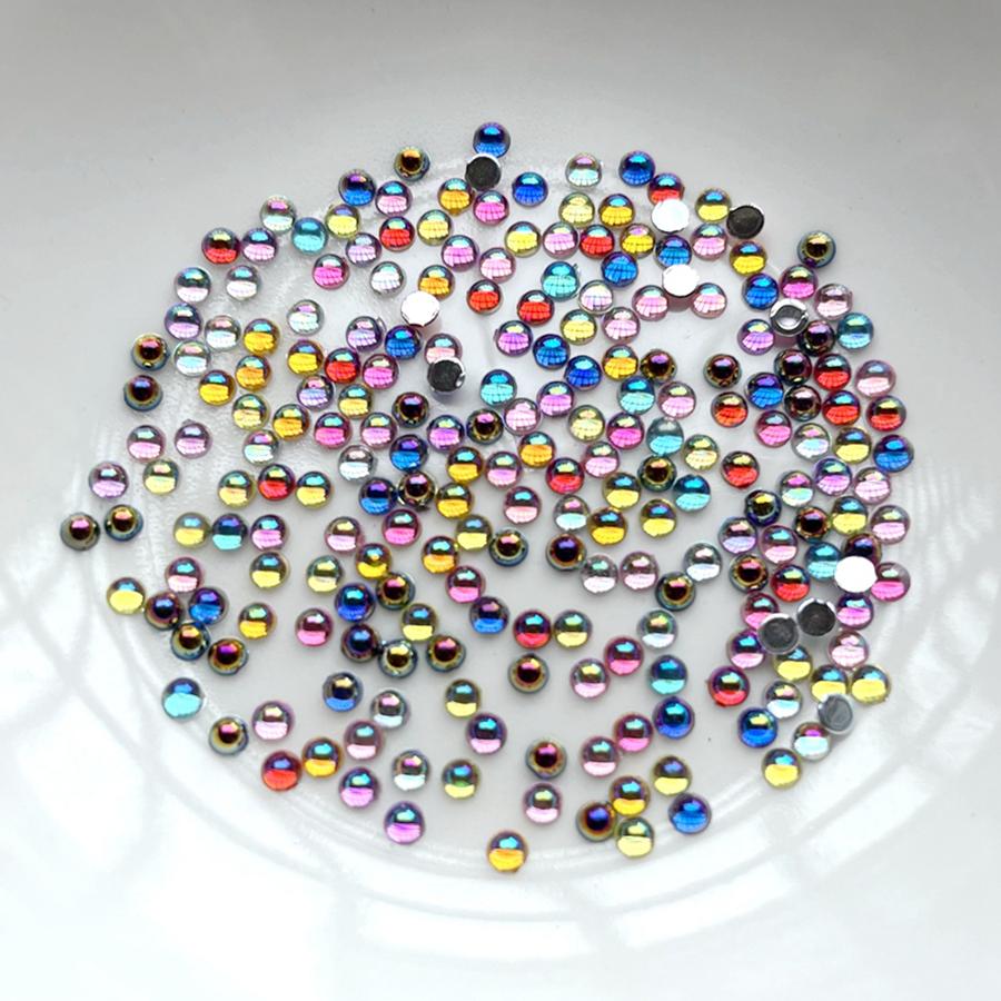 200 шт. красивые 3 мм смешанные полукруглые стразы для ногтей «сделай сам», декоративные аксессуары для изготовления ювелирных изделий