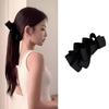 Французская Высококлассная Черная Заколка-банан с бантом Женская Заколка для волос сзади Заколка для хвостика Вертикальная заколка Ободок Аксессуар для волос