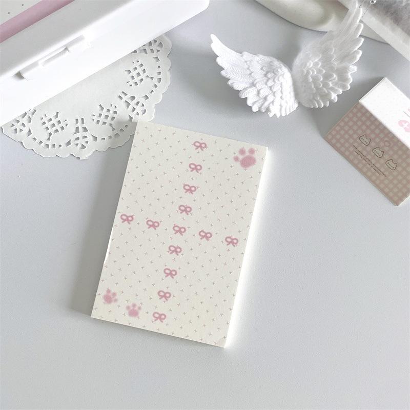 Korean INS Cute Pudding Bear Memo Pad Cute Student Loose Leaf Message Notepad Girl Mini Pocket Planner Scrapbook Material Paper