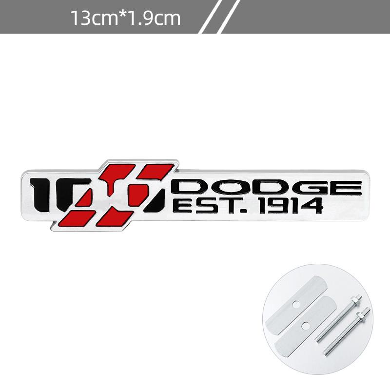 Car Front Grille Rear Trunk Emblem Sticker Accessories For Dodge Durango Caliber Journey Dakota Charger Ram 1500 Nitro Challenge T888