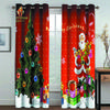 3D-печать полиэстеровых оконных штор для детей, затенение Санта-Клауса, современные, с Новым годом, спальня, декор гостиной